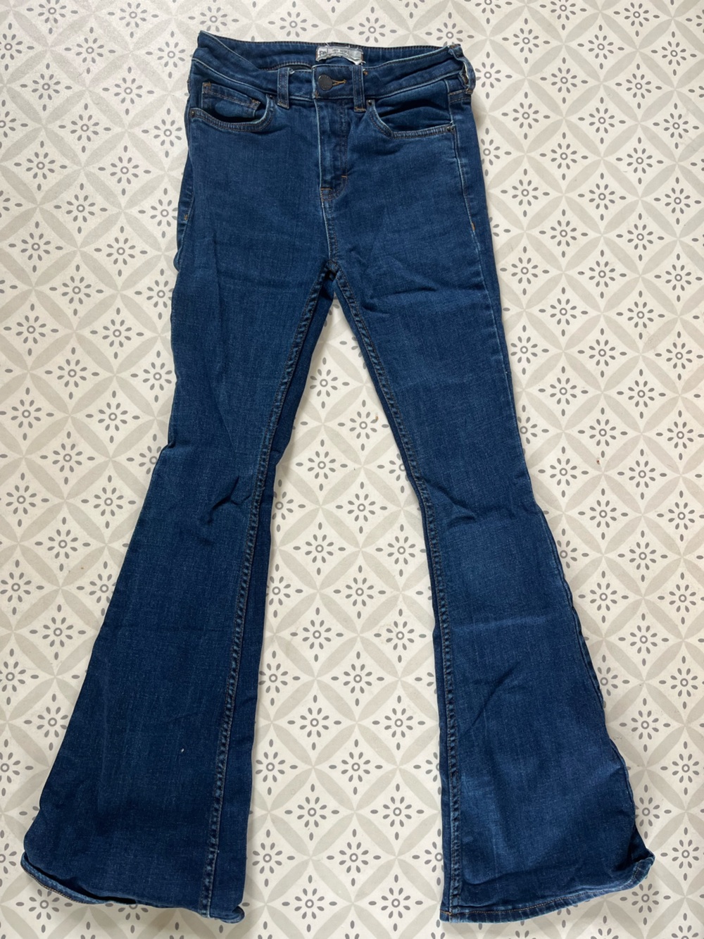 Free People denim flares